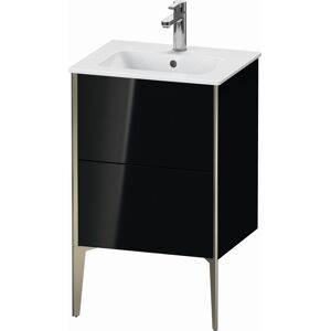 XViu Duravit vasque XV44590B140 51x42x59,4cm, 2 coulissants, debout, champagne mat, noir brillant - Publicité