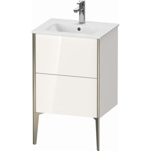 XViu Duravit vasque XV44590B185 51x42x59,4cm, 2 coulissants, debout, champagne mat, blanc brillant - Publicité