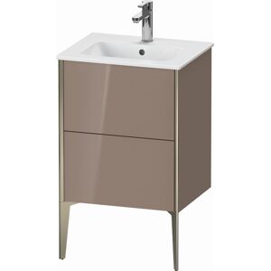 XViu Duravit vasque XV44590B186 51x42x59,4cm, 2 coulissants, debout, champagne mat, cappuccino brillant - Publicité