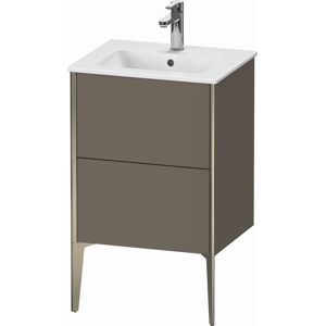 XViu Duravit vasque XV44590B190 51x42x59,4cm, 2 coulissants, debout, champagne mat, flanelle gris soie mat - Publicité