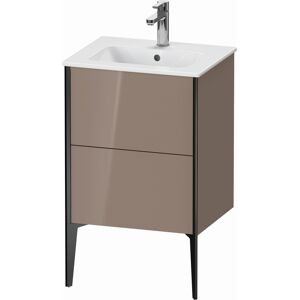 XViu Duravit vasque XV44590B286 51x42x59,4cm, 2 coulissants, debout, noir mat, cappucino brillant - Publicité