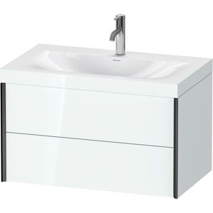 Duravit XViu vasque XV4615OB285C 80x48cm, 2 tiroirs, 2000 , noir mat, Cadres C, blanc brillant - Publicité