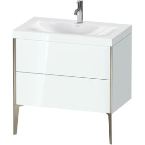 Duravit XViu Table de toilette XV4710OB185C 80x48cm, 2 2000 - out, match3 trou de coulée, champagne mat, Cadres C, blanc haute brillance - Publicité