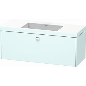 Duravit Brioso c-bonded vasque avec sous-structure BR4603N1009, 120x48, Bleu Pale Mat / chrome, o robinet