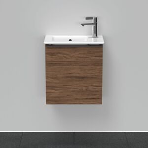 Duravit D-Neo sous-lavabo DE4259R2121 41 x 27,4 cm, Noyer Fonce Decor , montage mural, porte 2000 , droite