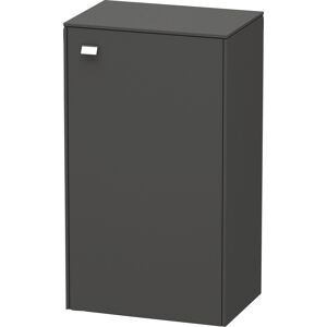 Duravit Brioso armoire Duravit Brioso Individuelle 61-91cm BR1340R1049, Graphite Mat , porte à droite, poignée chromée