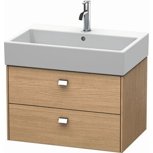 Duravit Brioso BR415401052 684x459mm, Europ. Chene, 2 tiroirs, poignee chromee