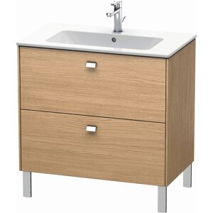 Brioso Duravit BR440201052 820x479mm, Europ. Chene, 2 tiroirs, poignee chromee