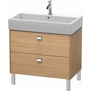 Brioso Duravit BR443501052 784x459mm, Europ. Chene, 2 tiroirs, poignee chromee