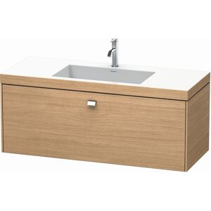 Duravit Brioso c-bonded vasque avec soubassement BR4603O1052, 120x48cm Europ. Chene / chrome, 2000 .