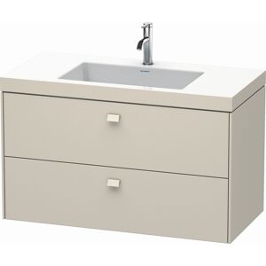 Duravit Brioso c-bonded lavabo avec sous-structure BR4607O9191, 100x48cm, Taupe , 2000 Hanloch