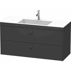 Duravit Brioso c-bonded vasque avec soubassement BR4608N0909, 120x48, Bleu Pale Mat , sans trou pour robinetterie