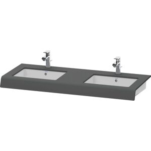 Duravit DuraStyle lavabo console DS829C04949 55x80x10cm, 2 découpes, graphite mat