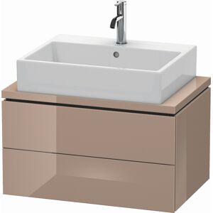 L-Cube Duravit vasque LC580608686 72 x 47,7 cm, cappuccino brillant, pour console, 2 tiroirs