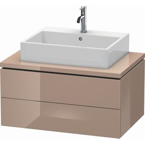 L-Cube Duravit vasque LC581708686 82 x 54,7 cm, cappuccino brillant, pour console, 2 tiroirs