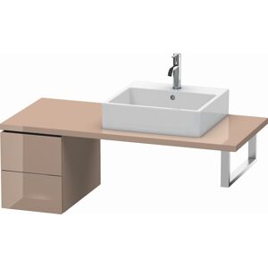 Duravit L-Cube meuble bas LC583508686 32 x 54,7 cm, cappuccino brillant, pour console, 2 tiroirs