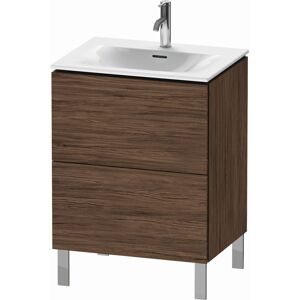 L-Cube Duravit vasque LC659502121 62 x 48, 2000 cm, noyer fonce, 2 coulissants, debout