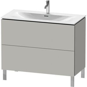 L-Cube Duravit vasque LC659800707 102 x 48, 2000 cm, gris beton mat, 2 coulissants, debout