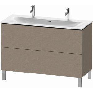 L-Cube Duravit vasque LC659901111 122 x 48, 2000 cm, chene cachemire, 2 coulissants, debout