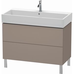 L-Cube Duravit vasque LC677804343 98,4x 45,9 cm, basalte mat, 2 coulissants, debout