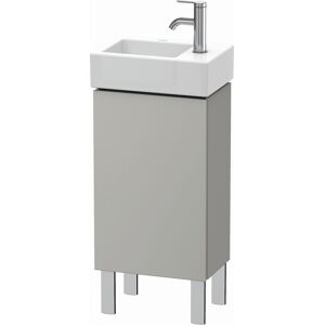 L-Cube Duravit vasque LC6793L0707 36,4x24,1x58,1cm, debout, porte a gauche, gris beton mat