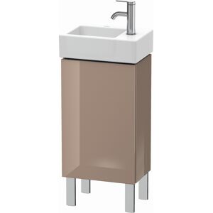 L-Cube Duravit vasque LC6793R8686 36,4x24,1x58,1cm, debout, porte a droite, cappuccino brillant