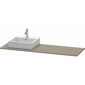 Duravit console XSquare XS060HL9090 160x55cm, avec découpe 2000 , gauche, gris flanelle soie mat - Publicité