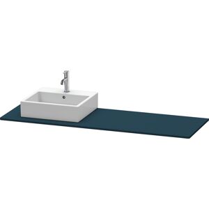 Duravit console XSquare XS060HL9898 160x55cm, avec découpe 2000 , gauche, bleu nuit satiné mat - Publicité