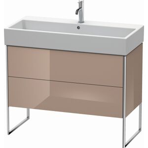 XSquare Duravit XS447608686 98,4x49,1x46cm, 2 tiroirs, cappuccino brillant