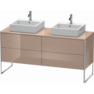 XSquare Duravit XS4927B8686 160x53.8x54.8cm, 4 coulissants, des deux côtes, cappuccino brillant