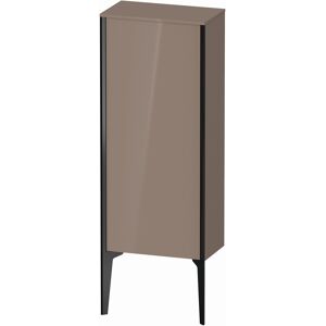 XViu Duravit 40x24x89cm de XV1305LB286 haute armoire, noir mat, porte a gauche, a haute brillance cappucino