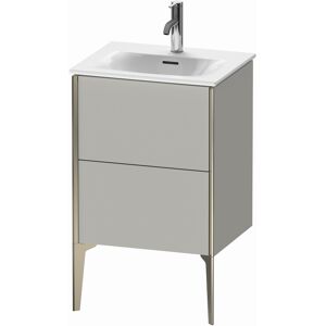 XViu Duravit vasque XV40690B107 51x42x59,1cm, 2 coulissants, champagne mat, gris béton mat - Publicité