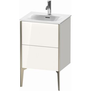 XViu Duravit vasque XV40690B185 51x42x59,1cm, 2 coulissants, champagne mat, blanc brillant - Publicité