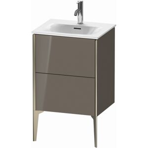 XViu Duravit vasque XV40690B189 51x42x59,1cm, 2 coulissants, champagne mat, gris flanelle brillant - Publicité