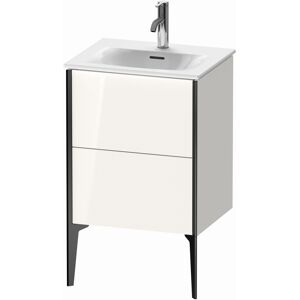 XViu Duravit vasque XV40690B285 51x42x59,1cm, 2 coulissants, noir mat, blanc brillant - Publicité