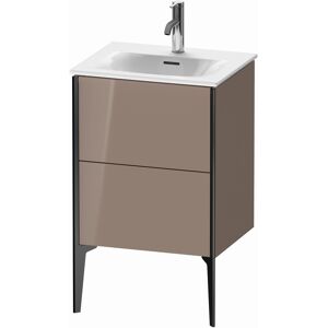 XViu Duravit vasque XV40690B286 51x42x59,1cm, 2 coulissants, noir mat, cappucino brillant