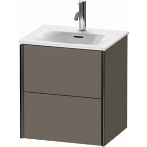 XViu Duravit vasque XV41310B290 51x42x55.7cm, 2 tiroirs, noir mat, flanelle gris soie mat - Publicité