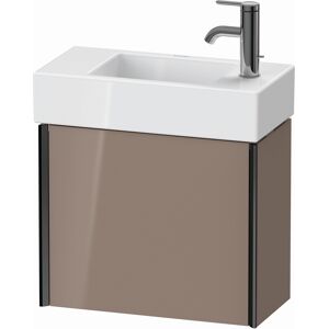 XViu Duravit vasque XV4232RB286 48,4 x 39,7 x 23,4 cm, droite, cappucino brillant, 2000 , noir mat