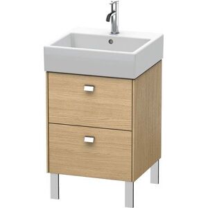 Brioso Duravit BR443201052 484x459mm, Europ. Chene, 2 coulissants, poignee chromee