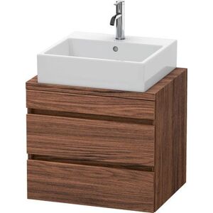 Duravit DuraStyle vasque DS530502121 60 x 47,8 cm, noyer foncé, pour console, 2 tiroirs