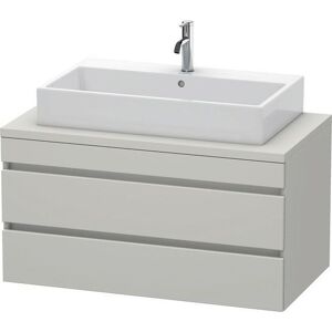 Duravit DuraStyle vasque DS531900707 100 x 54,8 cm, gris béton mat, pour console, 2 tiroirs - Publicité