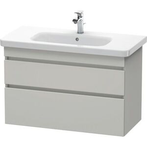 Duravit DuraStyle vasque DS648200707 93 x 44,8 cm, gris béton mat, 2 tiroirs, suspendu