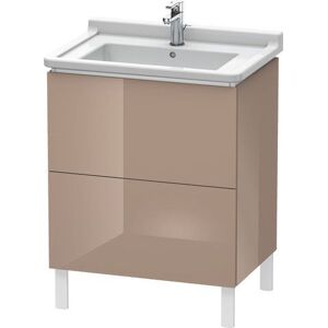 L-Cube Duravit vasque LC660808686 67 x 46,9 cm, cappuccino brillant, 2 coulissants, debout