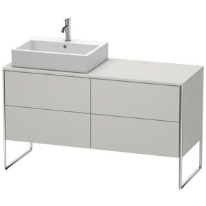 Duravit XSquare Duravit XS4923L0707 1400x538x548mm, 4 coulissants, gauche, gris béton mat