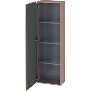 Duravit L-Cube armoire moyenne haute LC1168L8686 40x24,3x132cm, porte à gauche, cappuccino brillant - Publicité