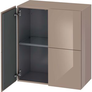 Duravit L-Cube armoire moyenne haute LC117708686 70x36,3x80cm, 2 portes, cappuccino brillant