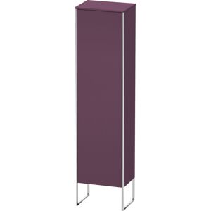 Duravit armoire XSquare XS1314L9494 50x176x35.6cm, porte gauche, debout, soie aubergine mate