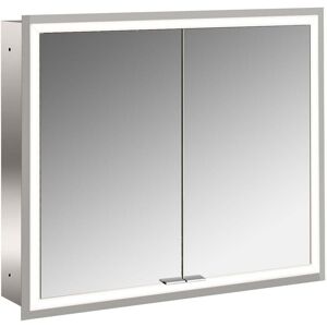 Emco Asis Prime armoire a miroir 949705072 830x730mm, modele encastre, paroi arriere miroir