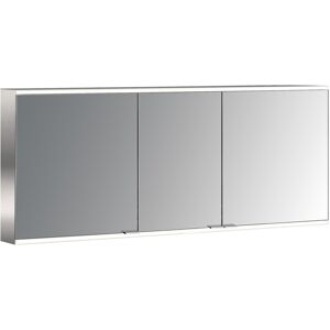 Emco Asis Prime 2 mural eclaire armoire de toilette 949706148 1600x700mm, avec le paquet de lumiere, 3 portes, paroi arriere blanc