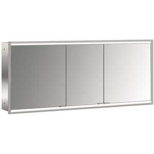 Emco Asis Prime 2 encastre illumine armoire de toilette 949706058 1600x730mm, avec le paquet de lumiere, 3 portes, Miroir arriere Miroir